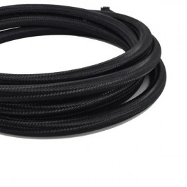 8AN 10Ft General Type Stainless Steel Braided Fuel Hose Black