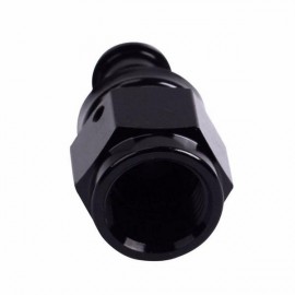 General Black Anodized AN-8 Straight Hose End Black