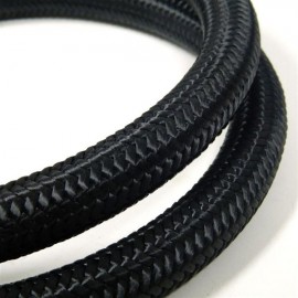 4AN 10Ft General Type Stainless Steel Braided Fuel Hose Black